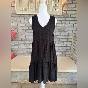 Black V Neck Dress